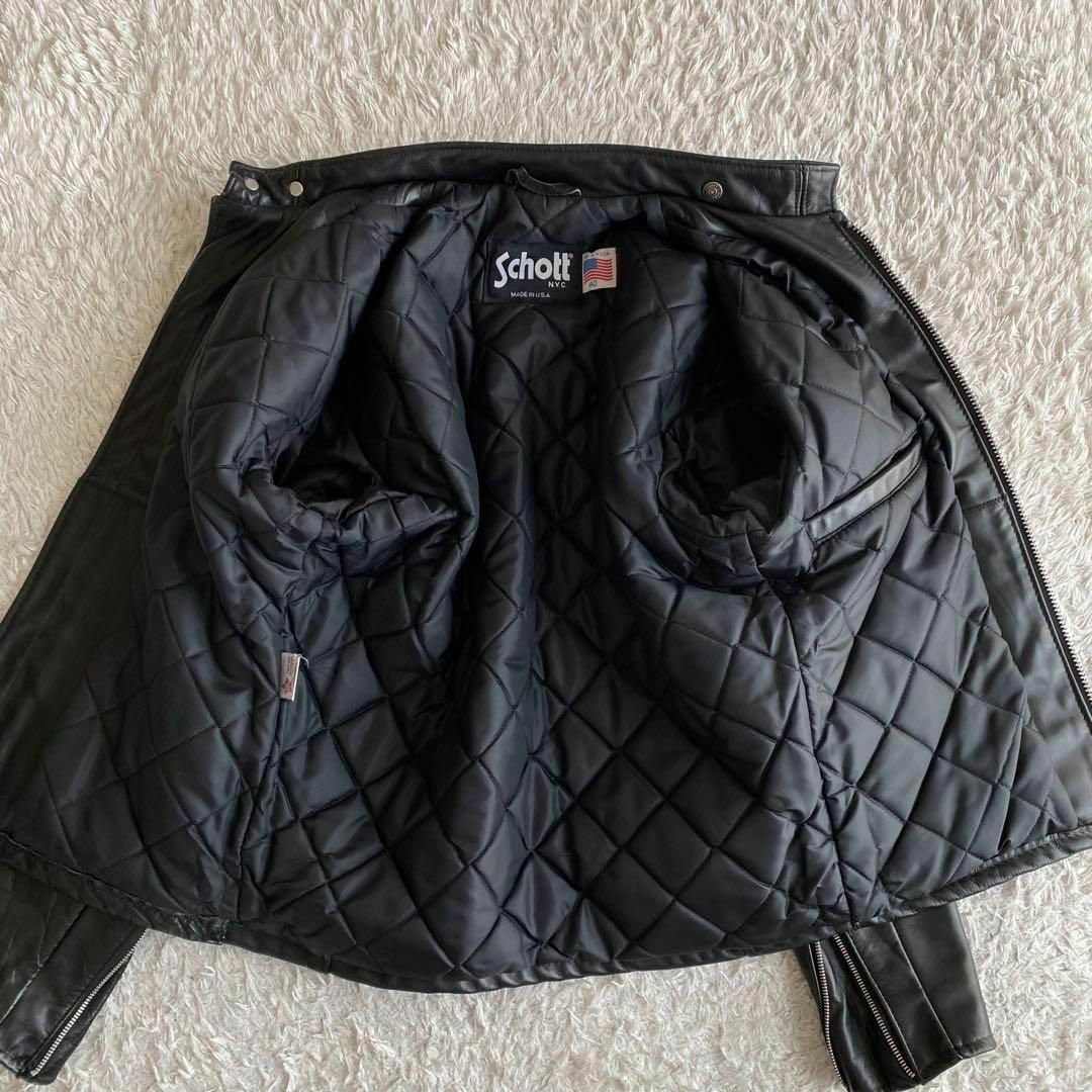 schott - 極美品 90s Schott 641Q ライダースジャケット schott - 極美品 90s Schott 641Q ライダースジャケット