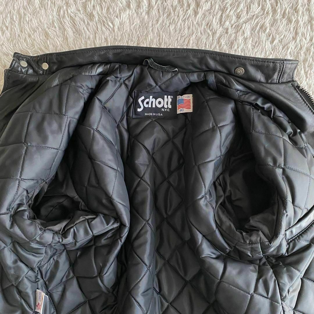 schott - 極美品 90s Schott 641Q ライダースジャケット schott - 極美品 90s Schott 641Q ライダースジャケット