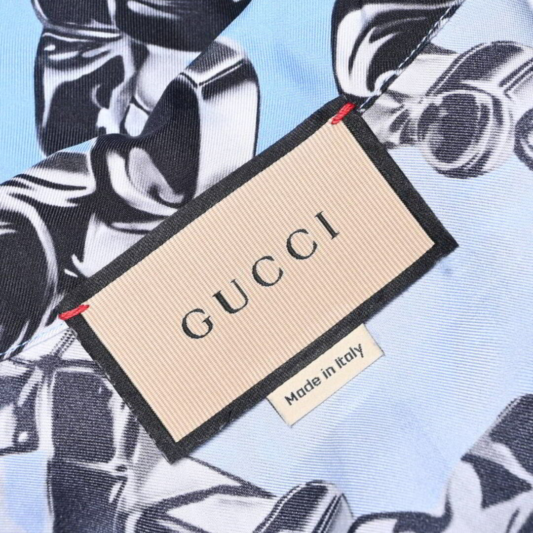 GUCCI - GUCCI シルク 総柄 半袖 シャツの通販 by CYCLE HEARTS GUCCI - GUCCI シルク 総柄 半袖 シャツの通販 by CYCLE HEARTS