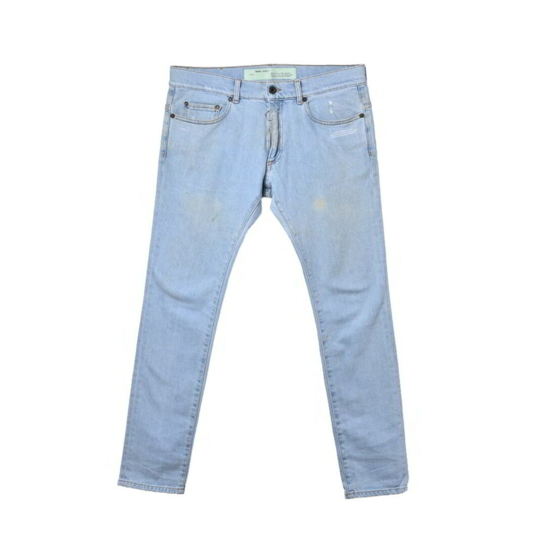 Off-White - OFF-WHITE サイド プリント デニムパンツの通販 by Off-White - OFF-WHITE サイド プリント デニムパンツの通販 by
