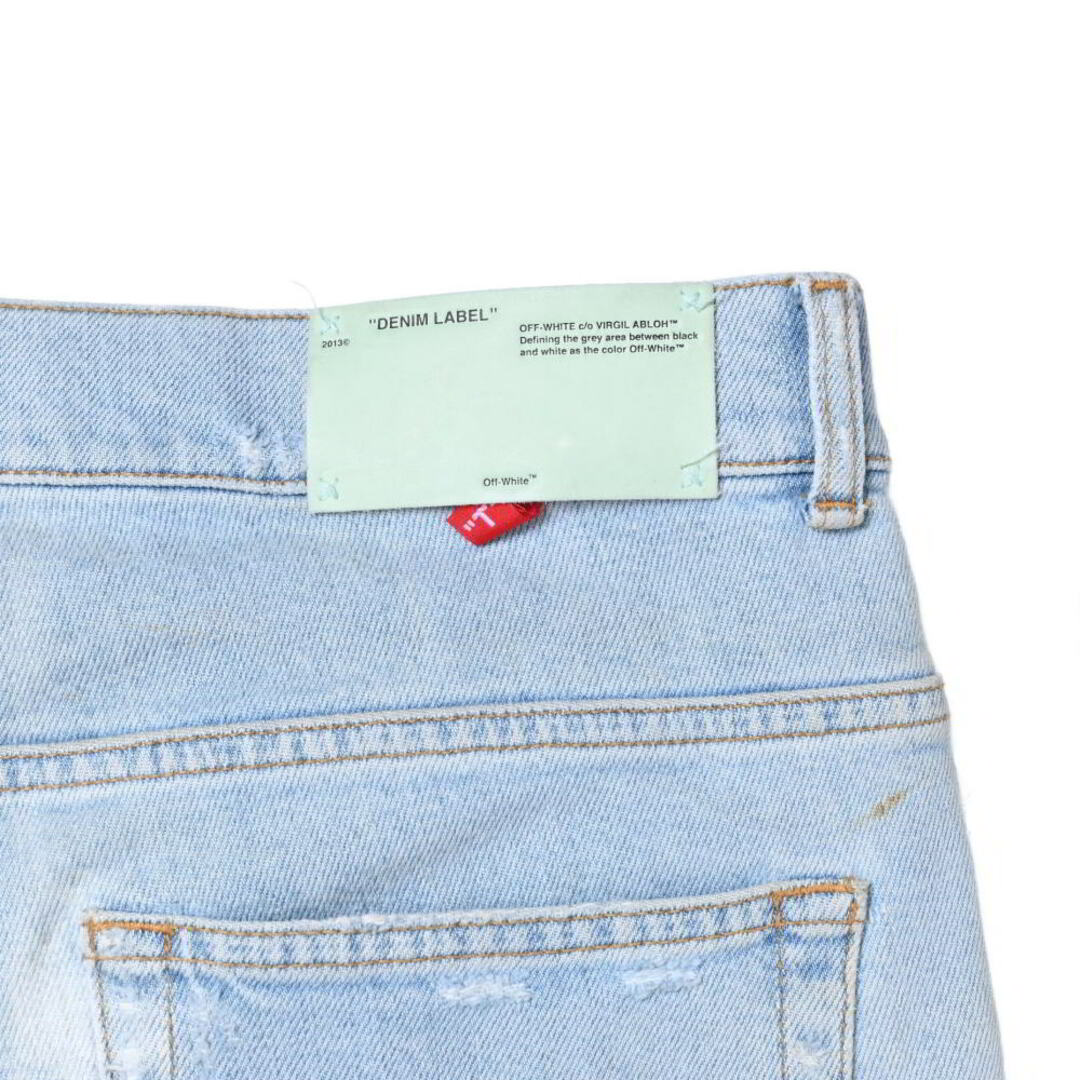 Off-White - OFF-WHITE サイド プリント デニムパンツの通販 by Off-White - OFF-WHITE サイド プリント デニムパンツの通販 by