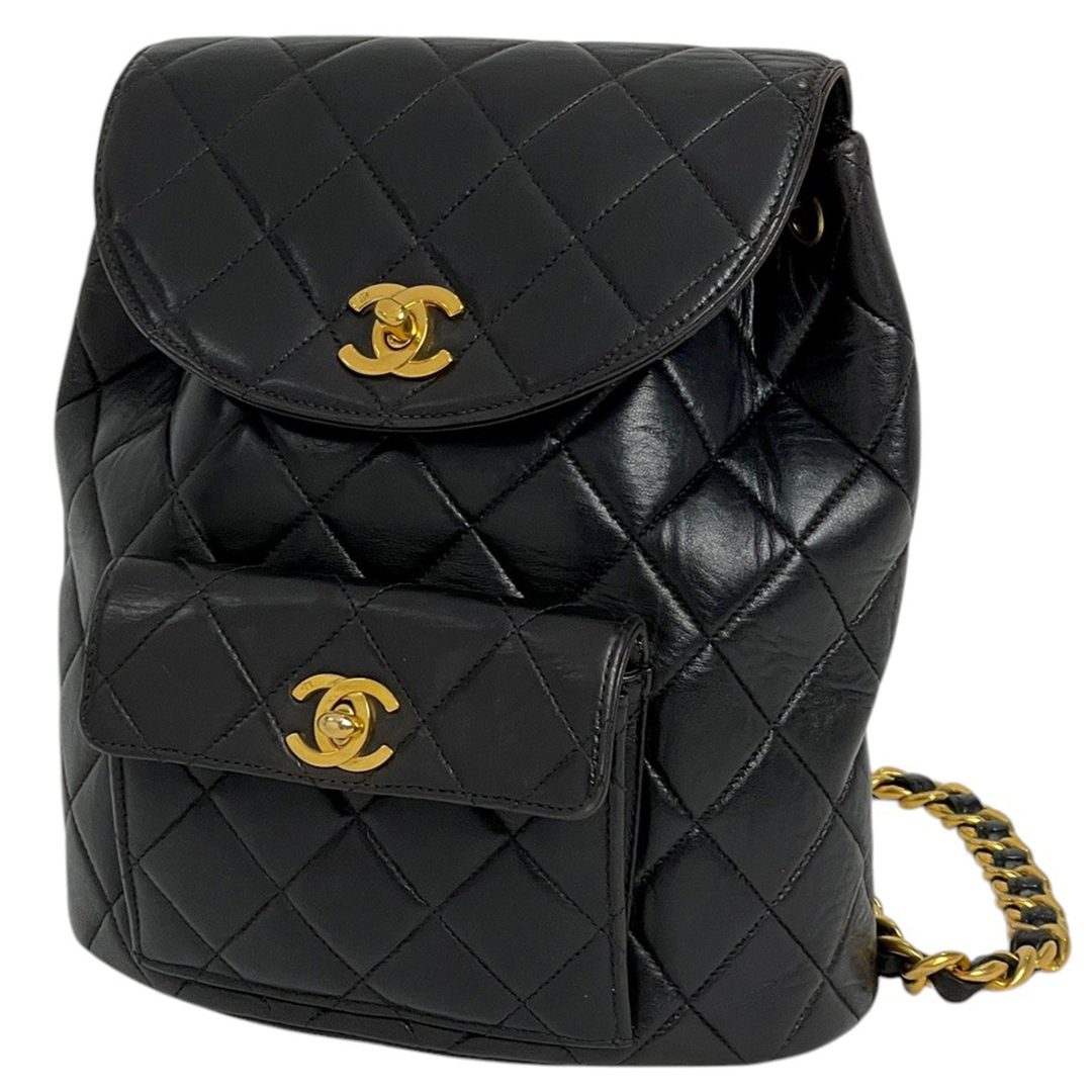 CHANEL - シャネル ココマーク チェーン リュックサック CHANEL - シャネル ココマーク チェーン リュックサック