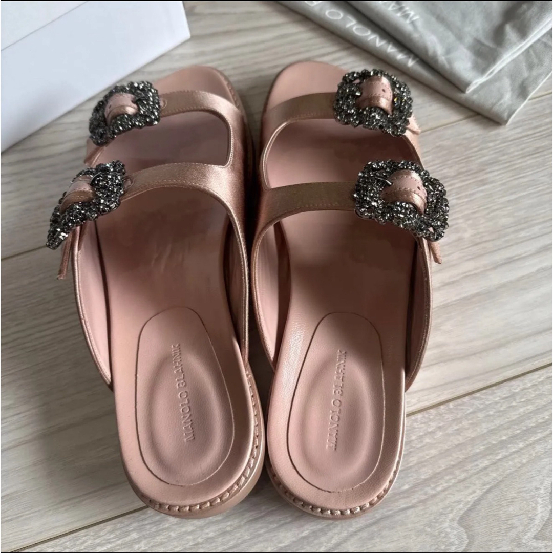 MANOLO BLAHNIK - 【新品未使用】マノロブラニク ストラス MANOLO BLAHNIK - 【新品未使用】マノロブラニク ストラス