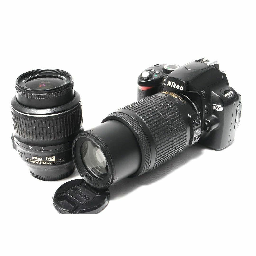 S数わずか555枚♡標準&望遠レンズ Nikon ニコン D60 一眼レフ S数わずか555枚♡標準&望遠レンズ Nikon ニコン D60 一眼レフ