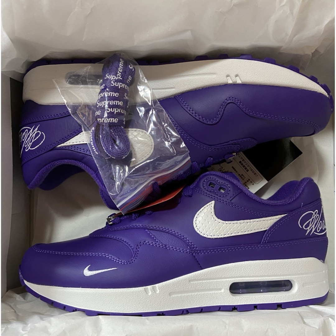 Supreme - Supreme × Nike Air Max 1 '87 SP Purpleの通販 by Supreme - Supreme × Nike Air Max 1 '87 SP Purpleの通販 by