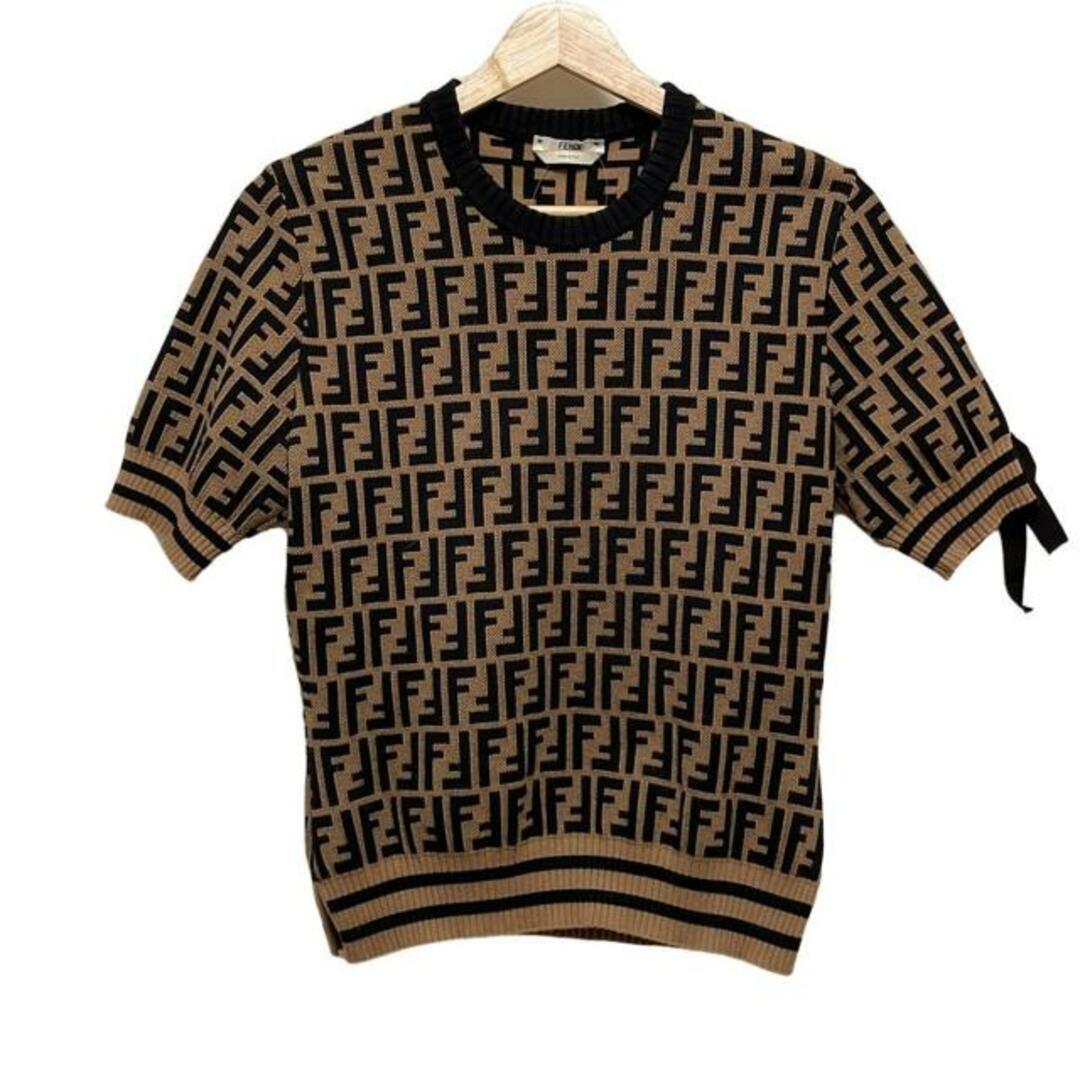 FENDI - FENDI(フェンディ) 半袖セーター サイズ44 L レディース FENDI - FENDI(フェンディ) 半袖セーター サイズ44 L レディース