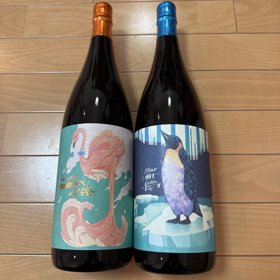 国分酒造 - 焼酎 フラミンゴオレンジ クールミントグリーン 国分酒造 - 焼酎 フラミンゴオレンジ クールミントグリーン