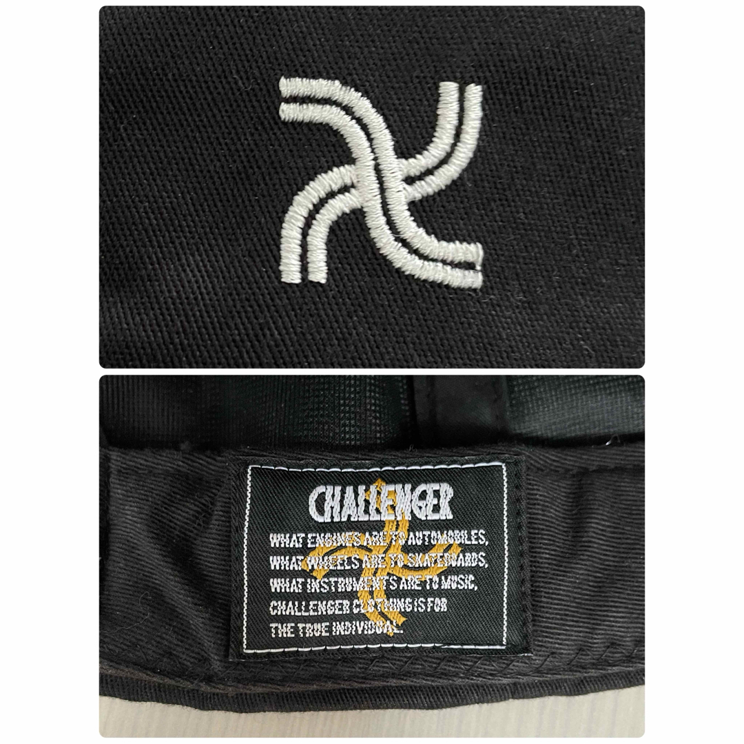 Challenger チャレンジャー キャップ ブラック ツバ裏ネイビー総 Challenger チャレンジャー キャップ ブラック ツバ裏ネイビー総