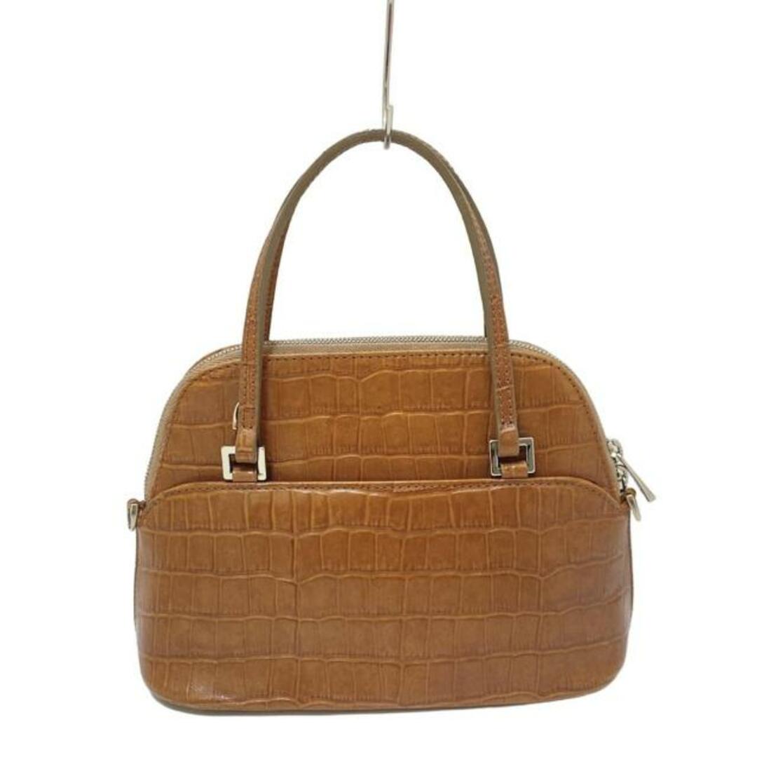 FOXEY - FOXEY(フォクシー) ハンドバッグ - ブラウン 型押し加工 FOXEY - FOXEY(フォクシー) ハンドバッグ - ブラウン 型押し加工