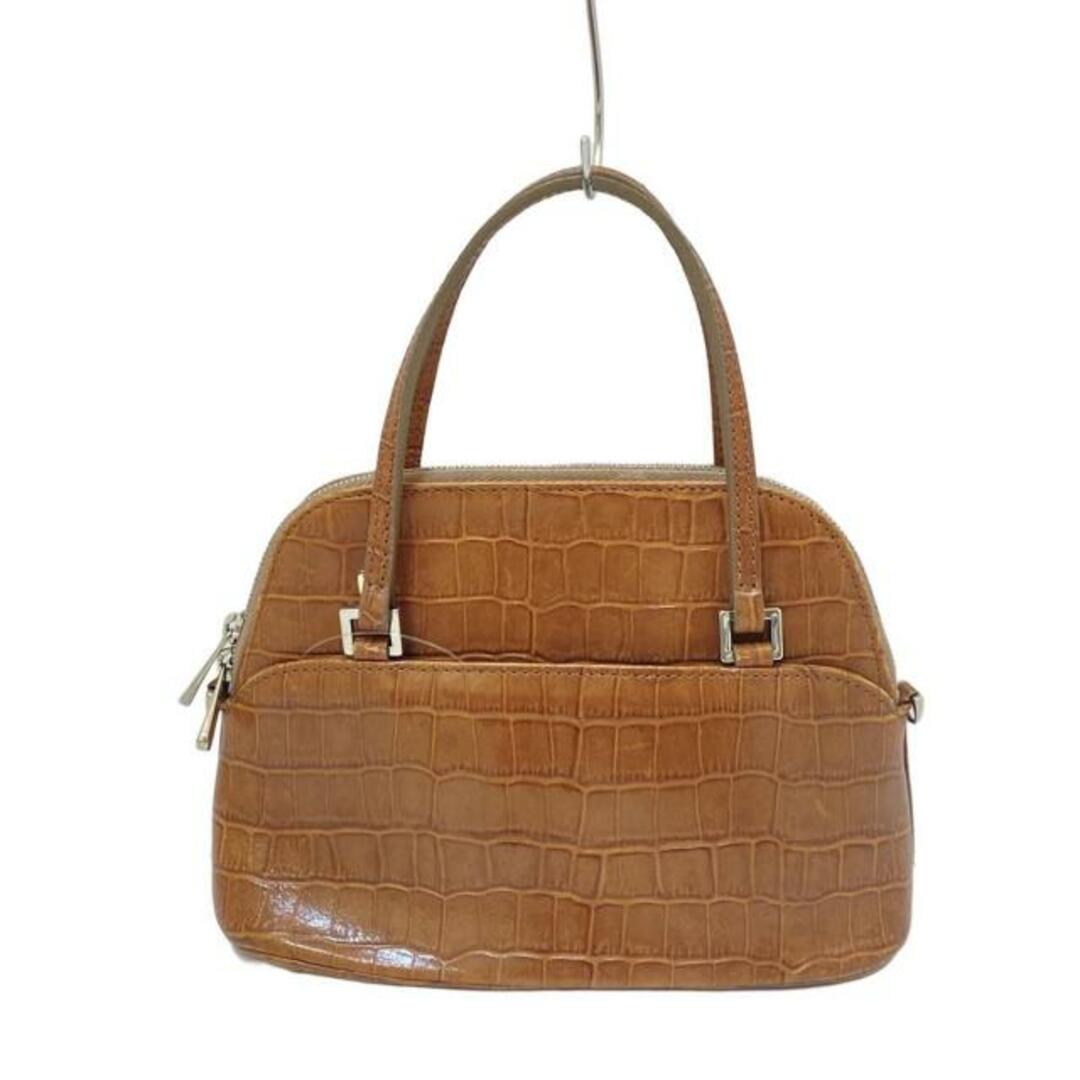 FOXEY - FOXEY(フォクシー) ハンドバッグ - ブラウン 型押し加工 FOXEY - FOXEY(フォクシー) ハンドバッグ - ブラウン 型押し加工