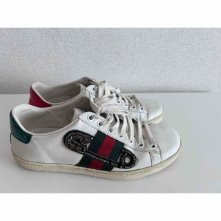 GUCCI - グッチ クリスタルスニーカー の通販|ラクマ GUCCI - グッチ クリスタルスニーカー の通販|ラクマ