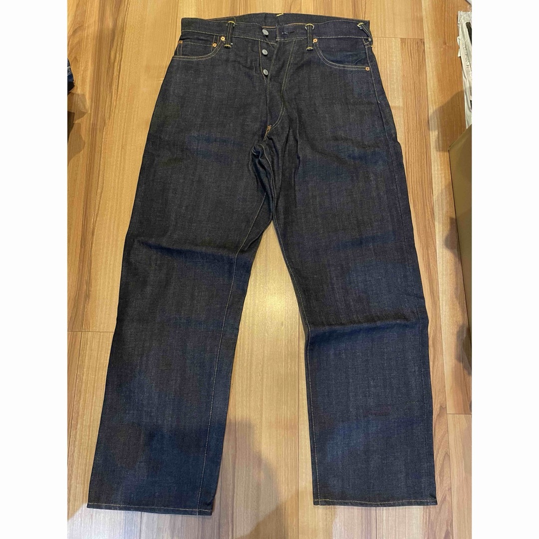 EVISU - サイズ34 未使用 紫カモメ 2001 赤耳 エヴィス エビスの EVISU - サイズ34 未使用 紫カモメ 2001 赤耳 エヴィス エビスの