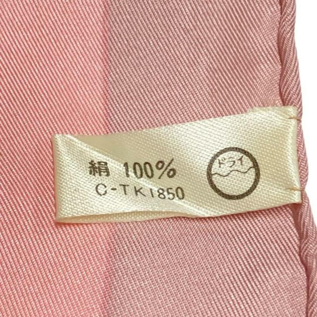 NINA RICCI - NINARICCI(ニナリッチ) スカーフ美品 - ピンク×白 NINA RICCI - NINARICCI(ニナリッチ) スカーフ美品 - ピンク×白