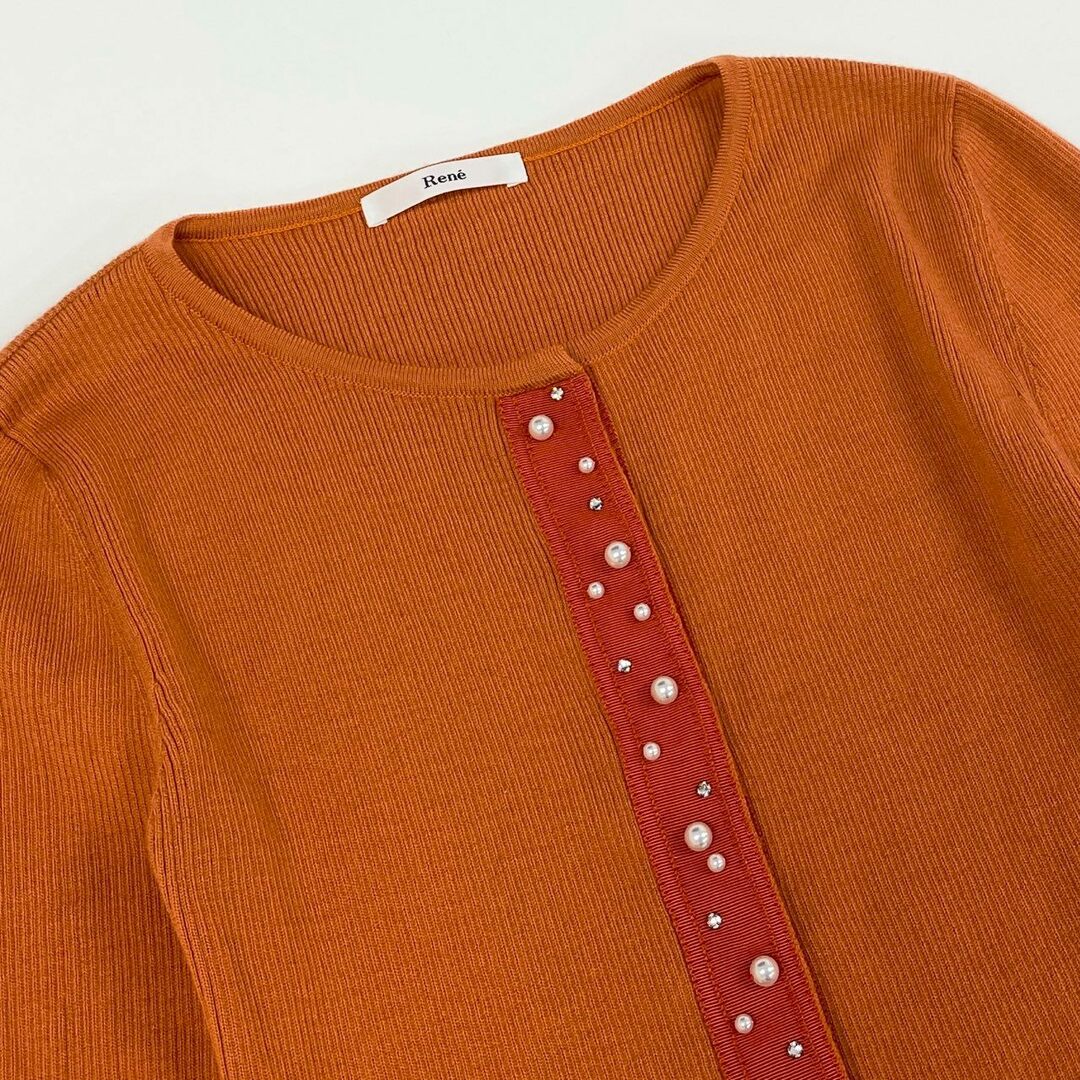 René - 29d11 《美品》 Rene ルネ パールビジュー ニット René - 29d11 《美品》 Rene ルネ パールビジュー ニット