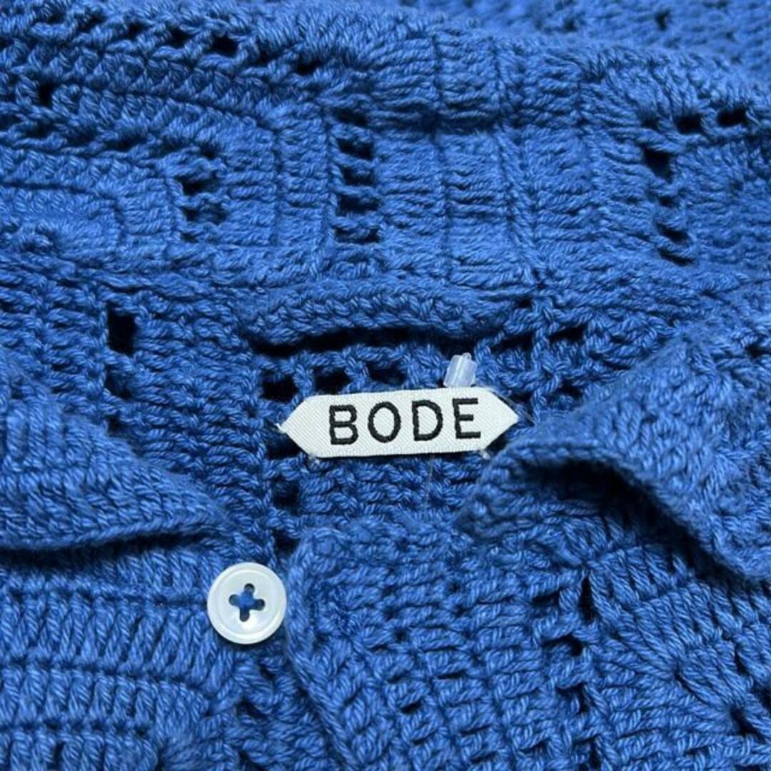 BODE(ボーディ) カーディガン メンズ - ブルー 長袖/メッシュの BODE(ボーディ) カーディガン メンズ - ブルー 長袖/メッシュの