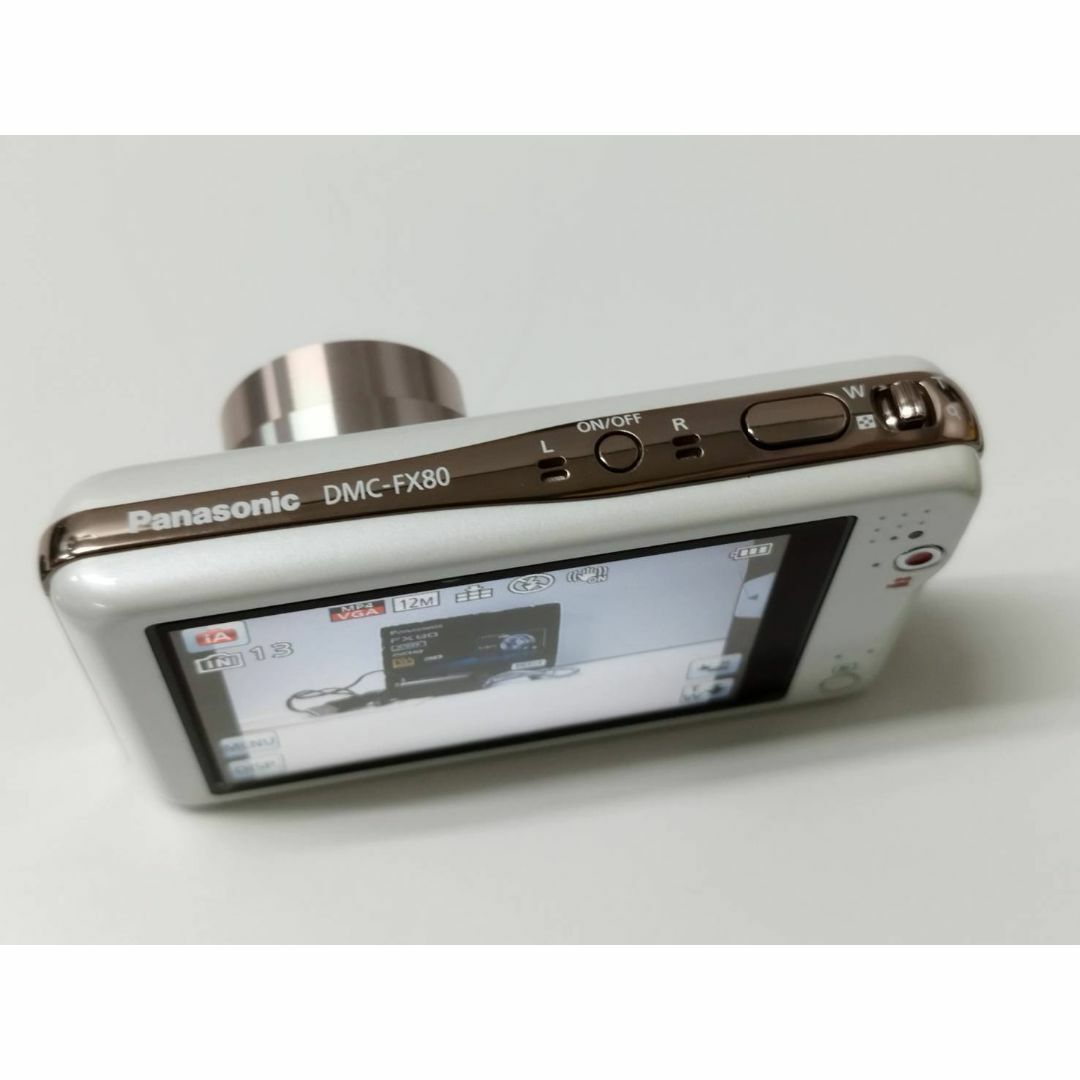 Panasonic - Panasonic LUMIX DMC-FX80 デジタルカメラ/ホワイト Panasonic - Panasonic LUMIX DMC-FX80 デジタルカメラ/ホワイト