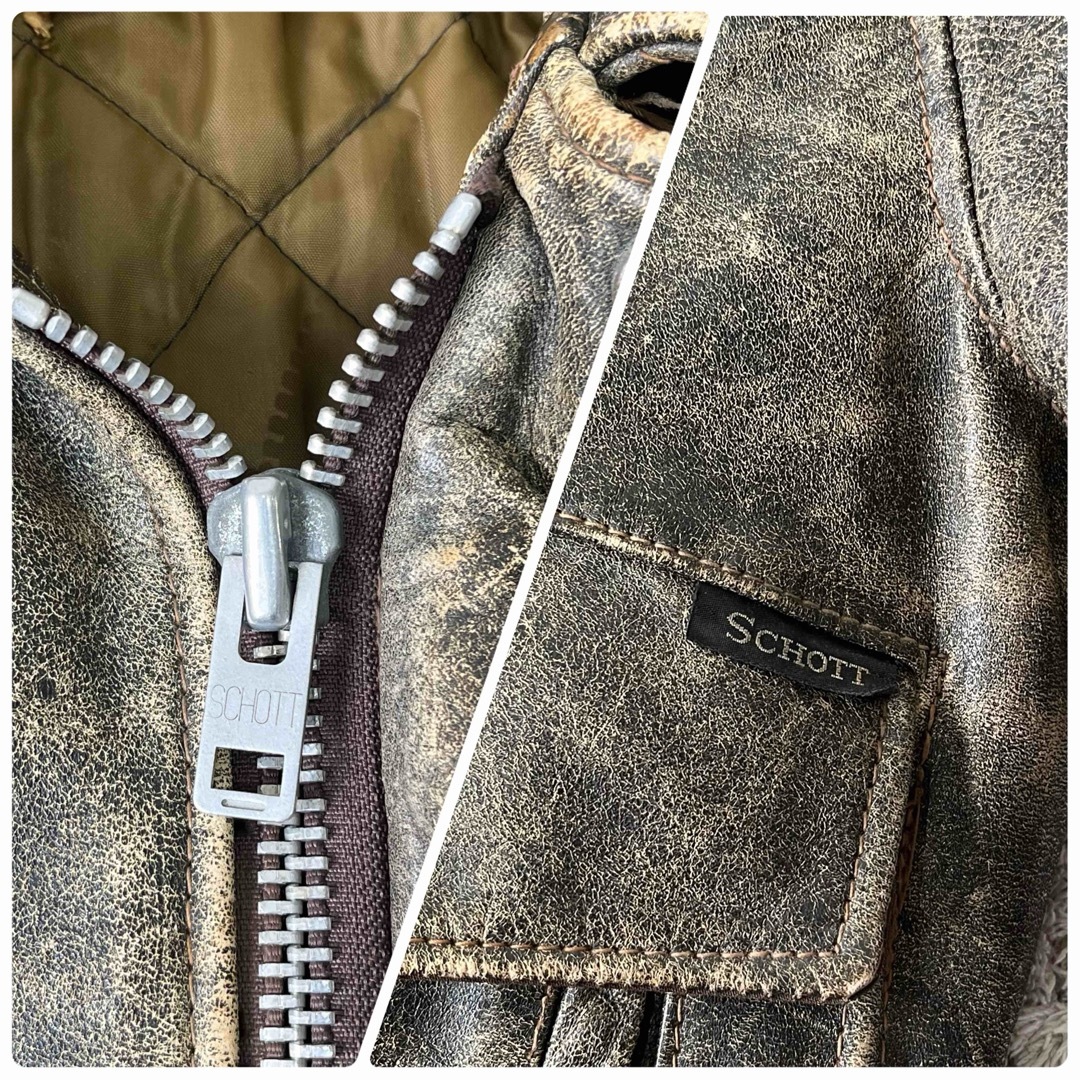 schott - Schott ショット A-2 ヴィンテージ キルティング schott - Schott ショット A-2 ヴィンテージ キルティング