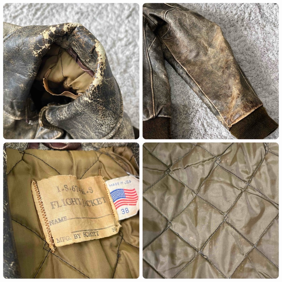 schott - Schott ショット A-2 ヴィンテージ キルティング schott - Schott ショット A-2 ヴィンテージ キルティング