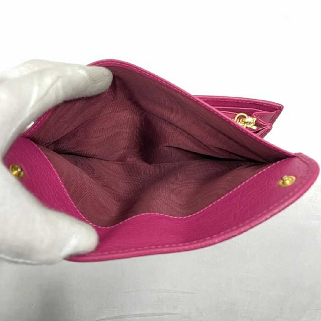MIU MIU - ミュウミュウ 二つ折り 長財布 ec-22779 ピンク 財布 MIU MIU - ミュウミュウ 二つ折り 長財布 ec-22779 ピンク 財布