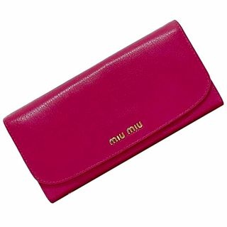 MIU MIU - ミュウミュウ 二つ折り 長財布 ec-22779 ピンク 財布 MIU MIU - ミュウミュウ 二つ折り 長財布 ec-22779 ピンク 財布