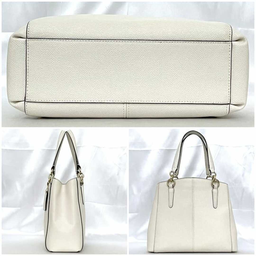 COACH - コーチ 2way バッグ ec-22831 ホワイト F57843 美品 COACH - コーチ 2way バッグ ec-22831 ホワイト F57843 美品