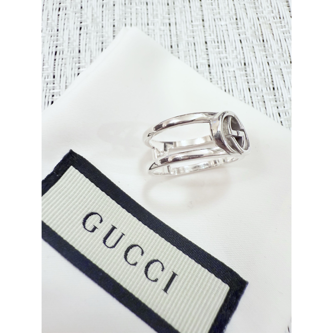 GUCCI - グッチ インターロッキングG ワイド リング 表記サイズ GUCCI - グッチ インターロッキングG ワイド リング 表記サイズ