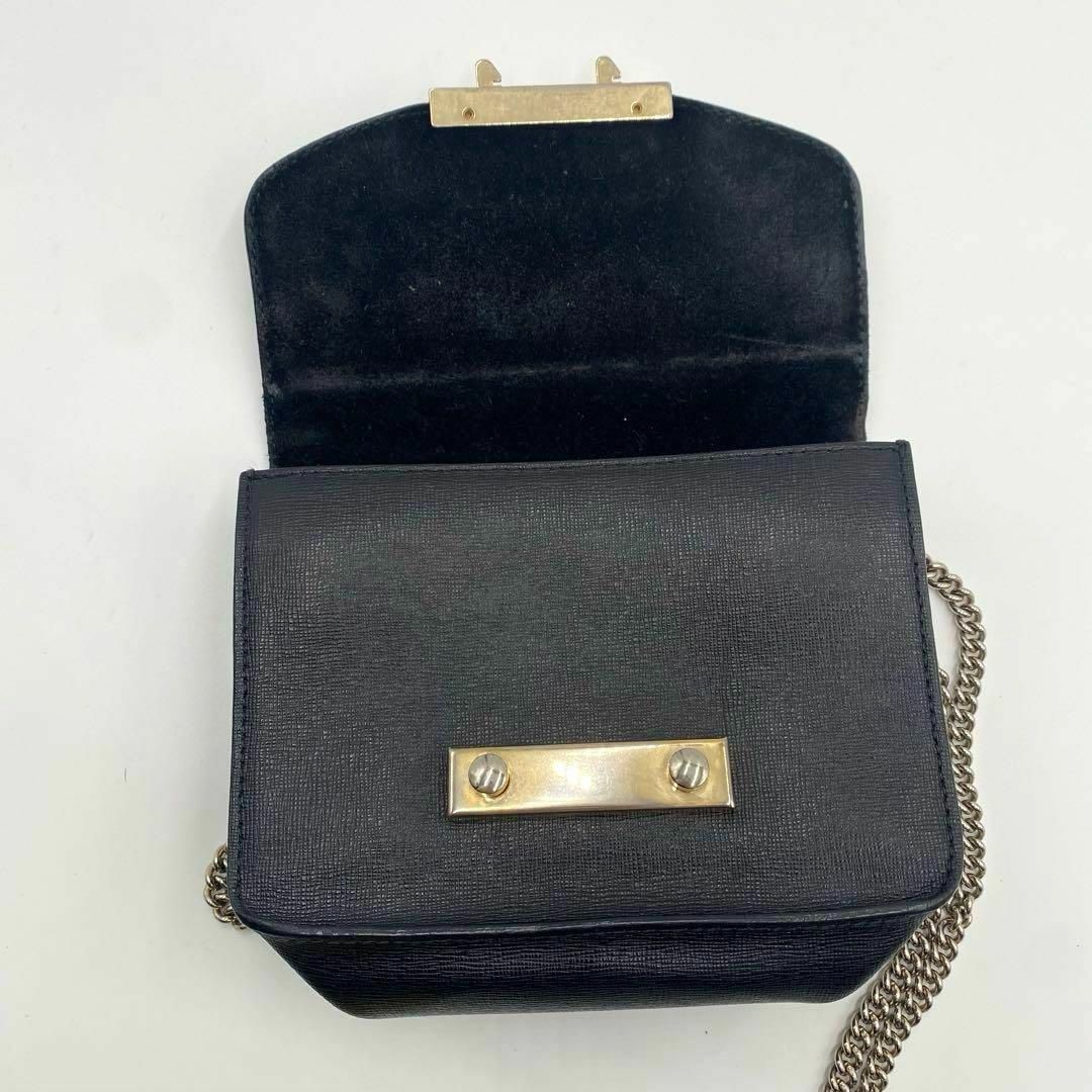 FURLA - FURLA メトロポリス ショルダーバッグ チェーン レザー FURLA - FURLA メトロポリス ショルダーバッグ チェーン レザー