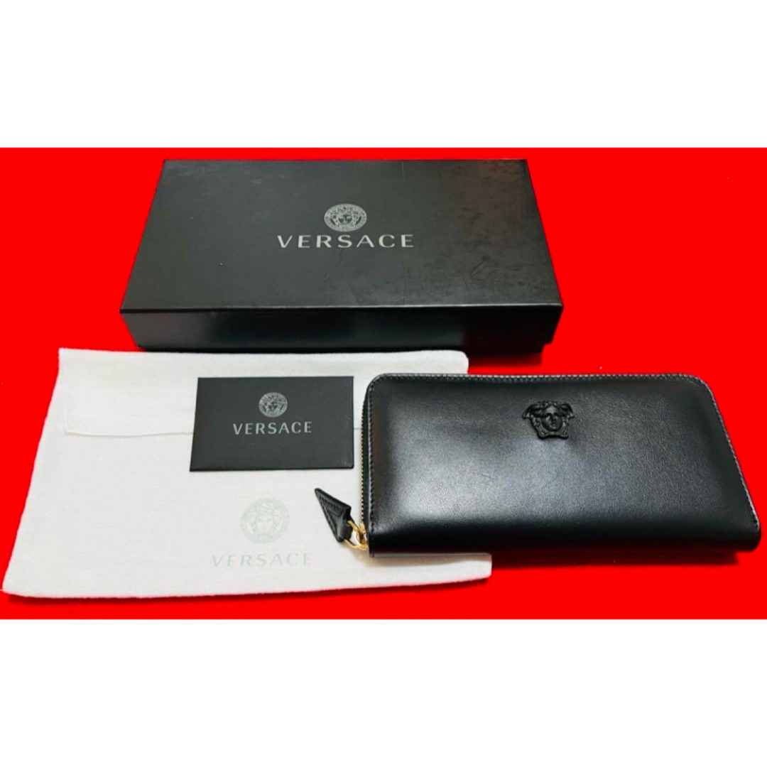 VERSACE - 定価¥88000 VERSACE ベルサーチ メドゥーサ 本革 長 VERSACE - 定価¥88000 VERSACE ベルサーチ メドゥーサ 本革 長
