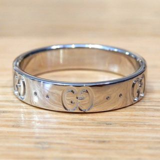GUCCI - 新品同様 グッチ 研磨済み 現行 アイコンリング K18WG GUCCI - 新品同様 グッチ 研磨済み 現行 アイコンリング K18WG