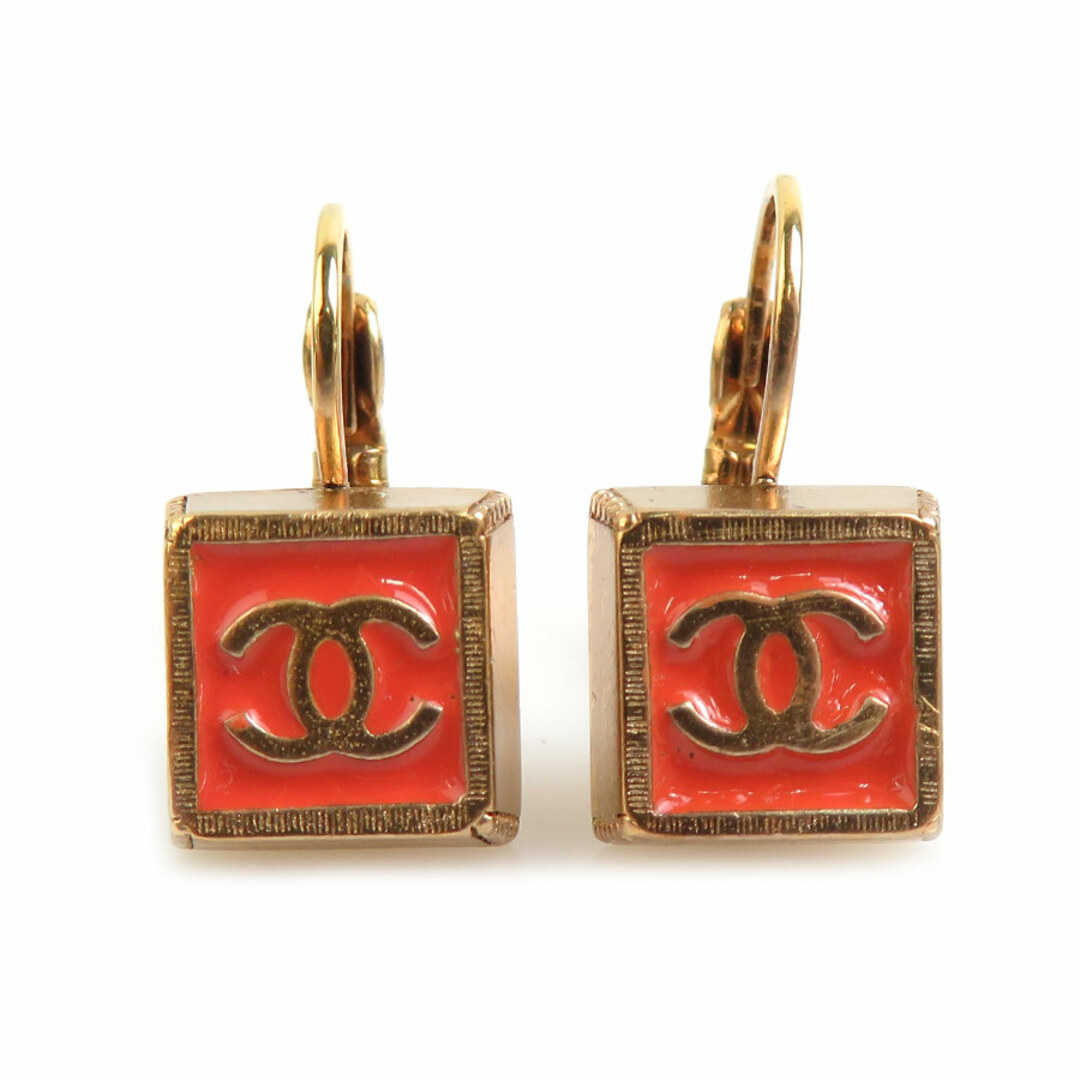 CHANEL - シャネル CHANEL ピアス ココマーク メタル/エナメル CHANEL - シャネル CHANEL ピアス ココマーク メタル/エナメル