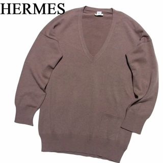 HERMES - HERMES ノースリーブセーター ベージュの通販 by HERMES - HERMES ノースリーブセーター ベージュの通販 by