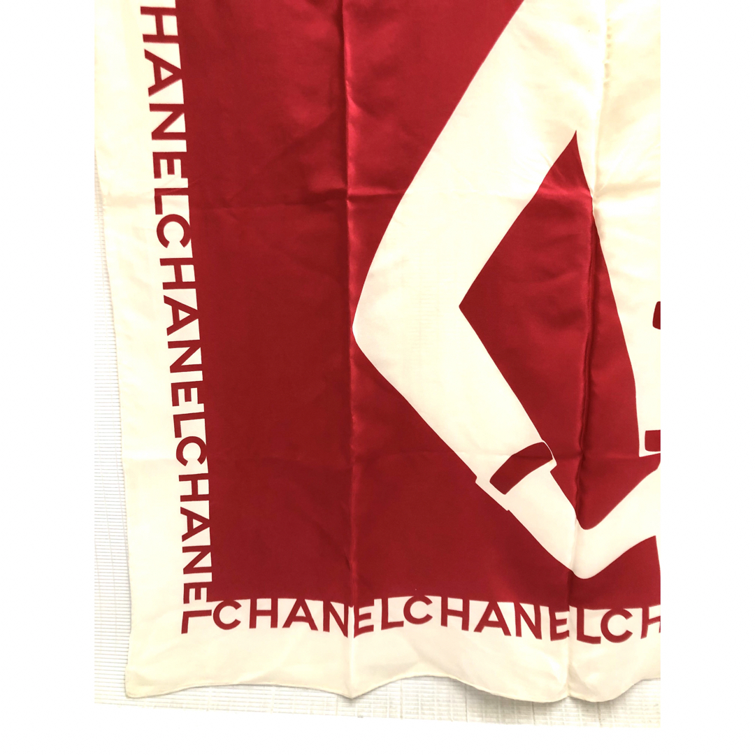 CHANEL - シャネル シルク スカーフ ココシャネル立像 素材タグ CHANEL - シャネル シルク スカーフ ココシャネル立像 素材タグ