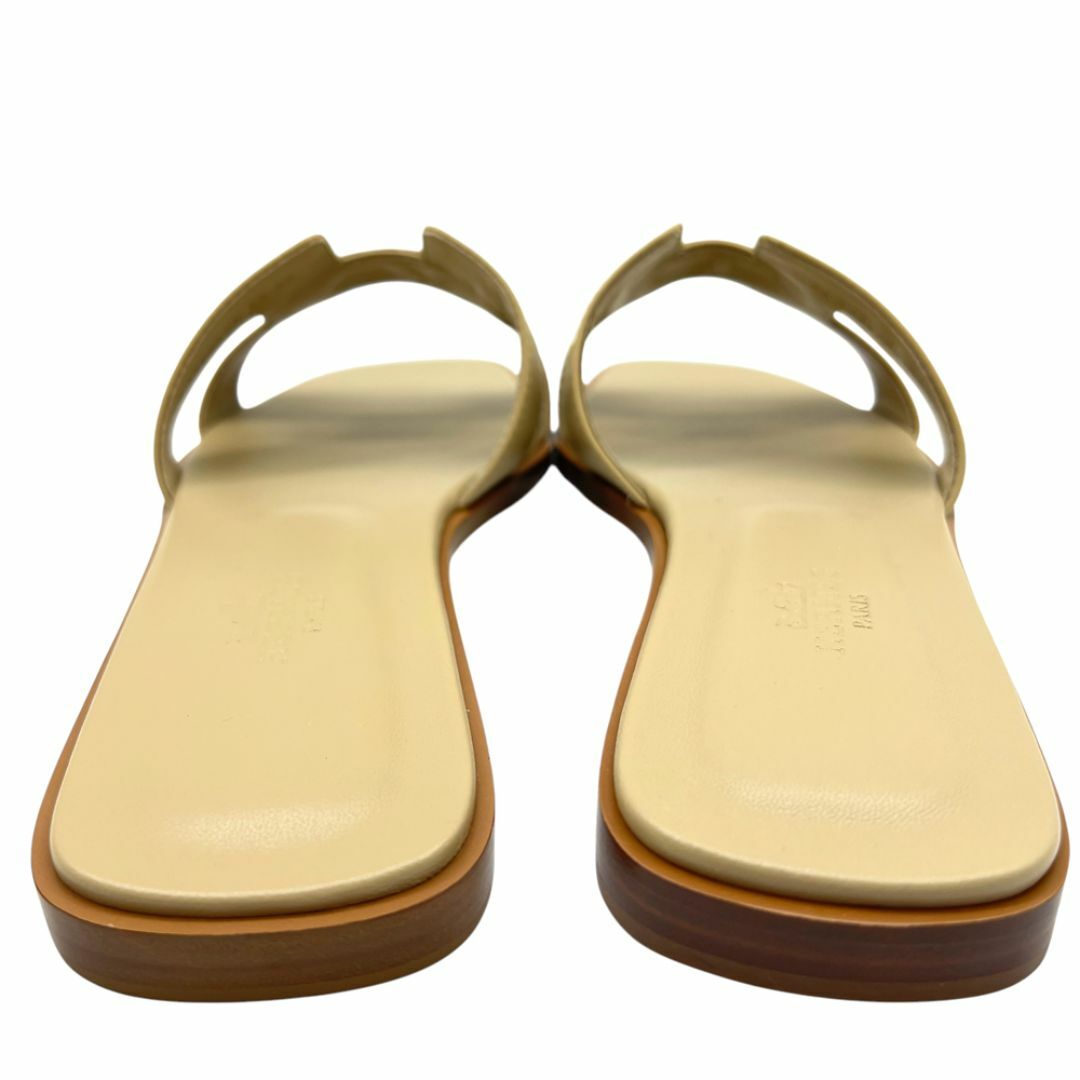 HERMES - HERMES エルメス オラン ベージュナチュラル #37 1/2 HERMES - HERMES エルメス オラン ベージュナチュラル #37 1/2