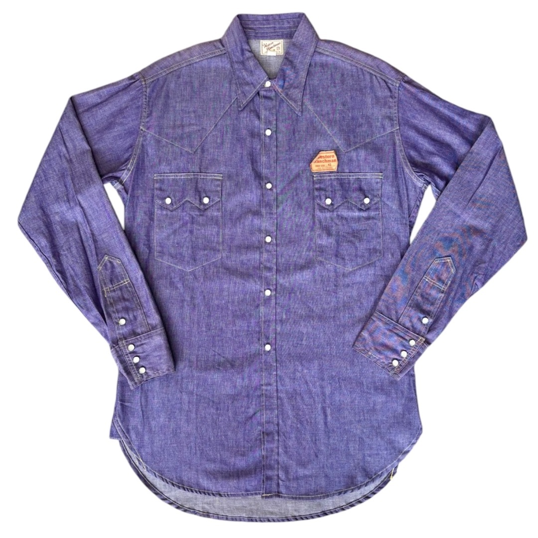 ザリアルマッコイズ The REAL McCOY'S ■【 JOE McCOY & CO. Western Lunch Man Chambray Shirt JSC 750006 】ジョーマッコイ ランチマン シャンブレー ウエスタン シャツ