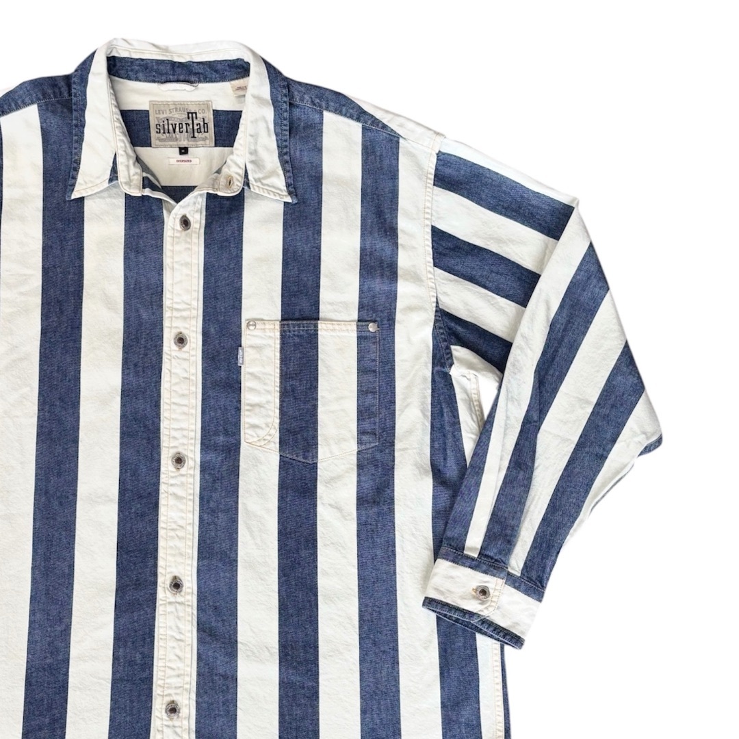 Levi's - リーバイス Levis □【 SILVERTAB Over Size Stripe Levi's - リーバイス Levis □【 SILVERTAB Over Size Stripe
