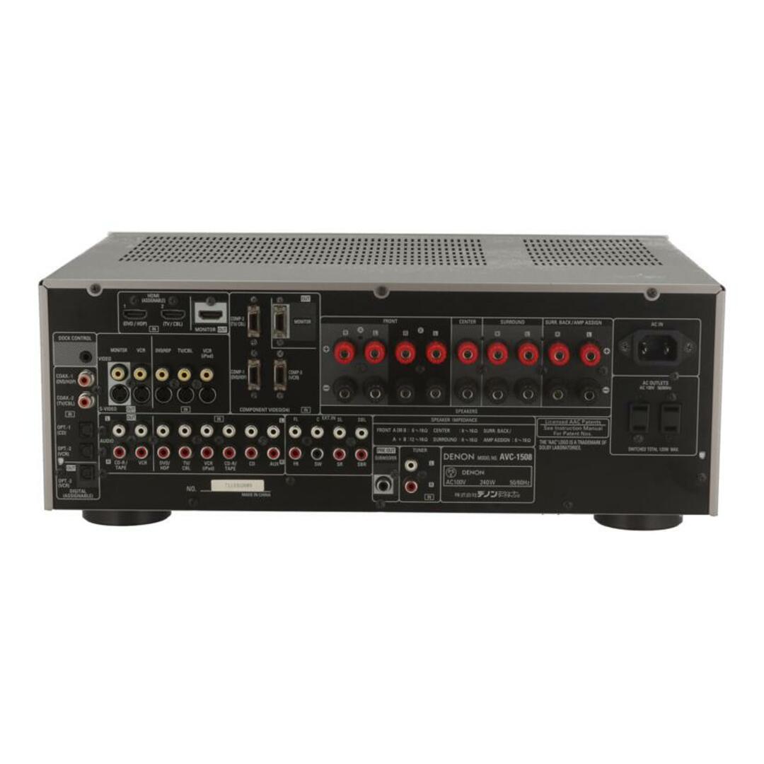 DENON デノン/AVアンプ/AVC-1508/7113302689/Bランク/05【中古 DENON デノン/AVアンプ/AVC-1508/7113302689/Bランク/05【中古