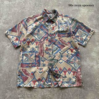 Reyn Spooner - 【reyn spooner】 レインスプーナー 魚柄 アロハ Reyn Spooner - 【reyn spooner】 レインスプーナー 魚柄 アロハ