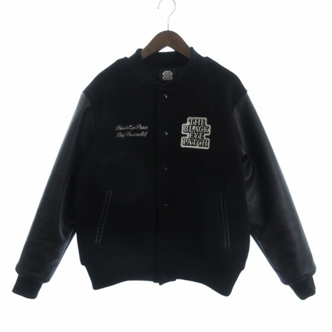 ブラックアイパッチ LABEL PACK PATCHED スタジャン 黒 Mの通販 ブラックアイパッチ LABEL PACK PATCHED スタジャン 黒 Mの通販