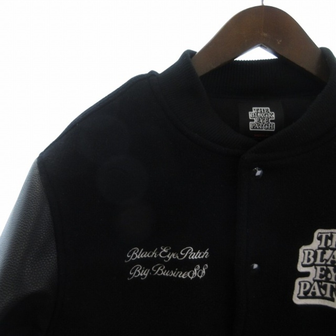 ブラックアイパッチ LABEL PACK PATCHED スタジャン 黒 Mの通販 ブラックアイパッチ LABEL PACK PATCHED スタジャン 黒 Mの通販