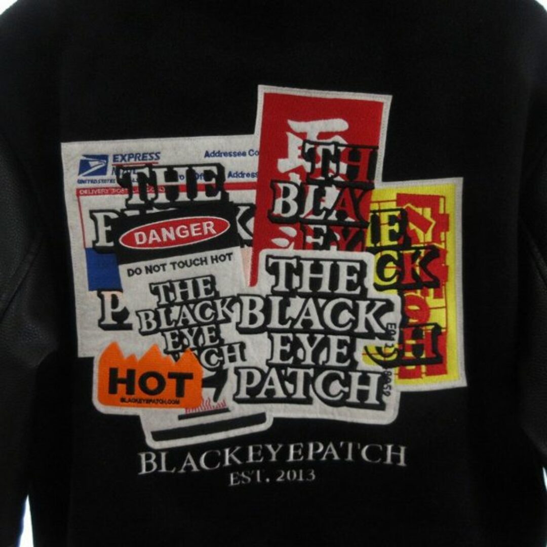 ブラックアイパッチ LABEL PACK PATCHED スタジャン 黒 Mの通販 ブラックアイパッチ LABEL PACK PATCHED スタジャン 黒 Mの通販