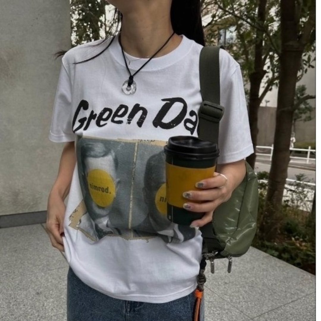 Ameri VINTAGE - AmeriVINTAGE GREEN DAY / WHITE TEEの通販 by Ameri VINTAGE - AmeriVINTAGE GREEN DAY / WHITE TEEの通販 by