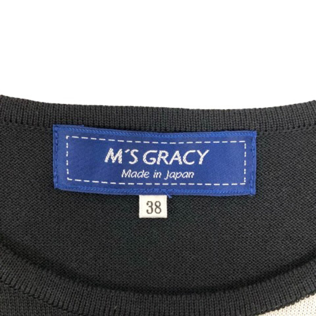 M'S GRACY - エムズグレイシー ワンピース バイカラー フラワー M'S GRACY - エムズグレイシー ワンピース バイカラー フラワー