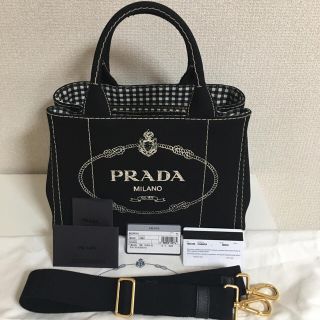 プラダ(PRADA)のプラダ カナパ ギンガムチェック  新作 限定値下げ(ショルダーバッグ)