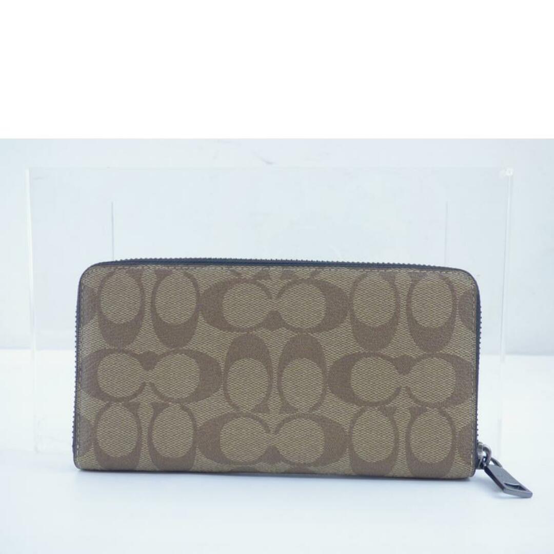 COACH - COACH コーチ/シグネチャーPVCレザーラウンドファスナー COACH - COACH コーチ/シグネチャーPVCレザーラウンドファスナー
