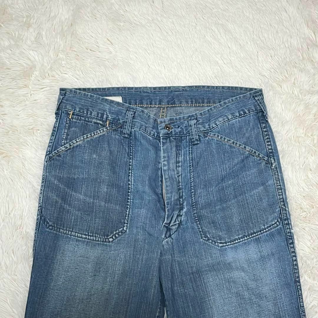 45R - 45R 45RPM Bakkurii バックリワイドデニム ストレート2 45R - 45R 45RPM Bakkurii バックリワイドデニム ストレート2
