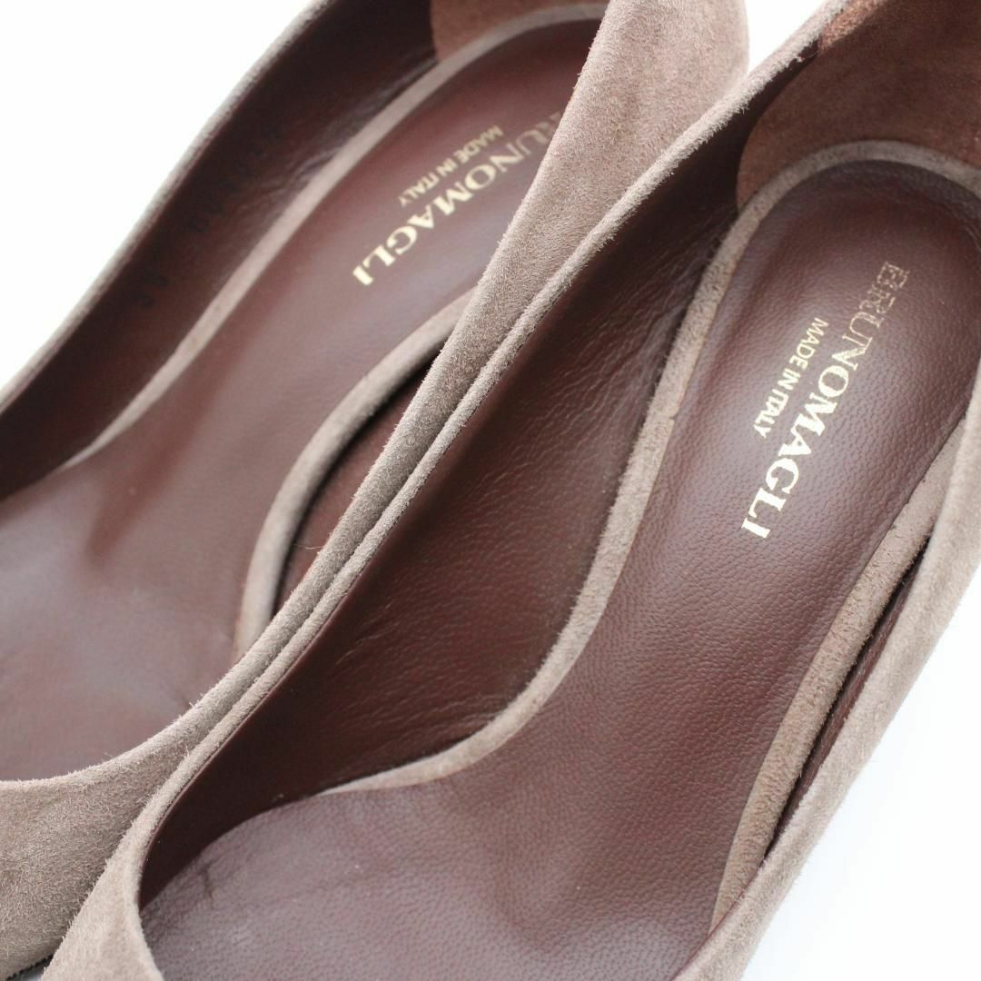 BRUNOMAGLI - 57□ブルーノマリ 本革チャンキーヒールパンプス BRUNOMAGLI - 57□ブルーノマリ 本革チャンキーヒールパンプス
