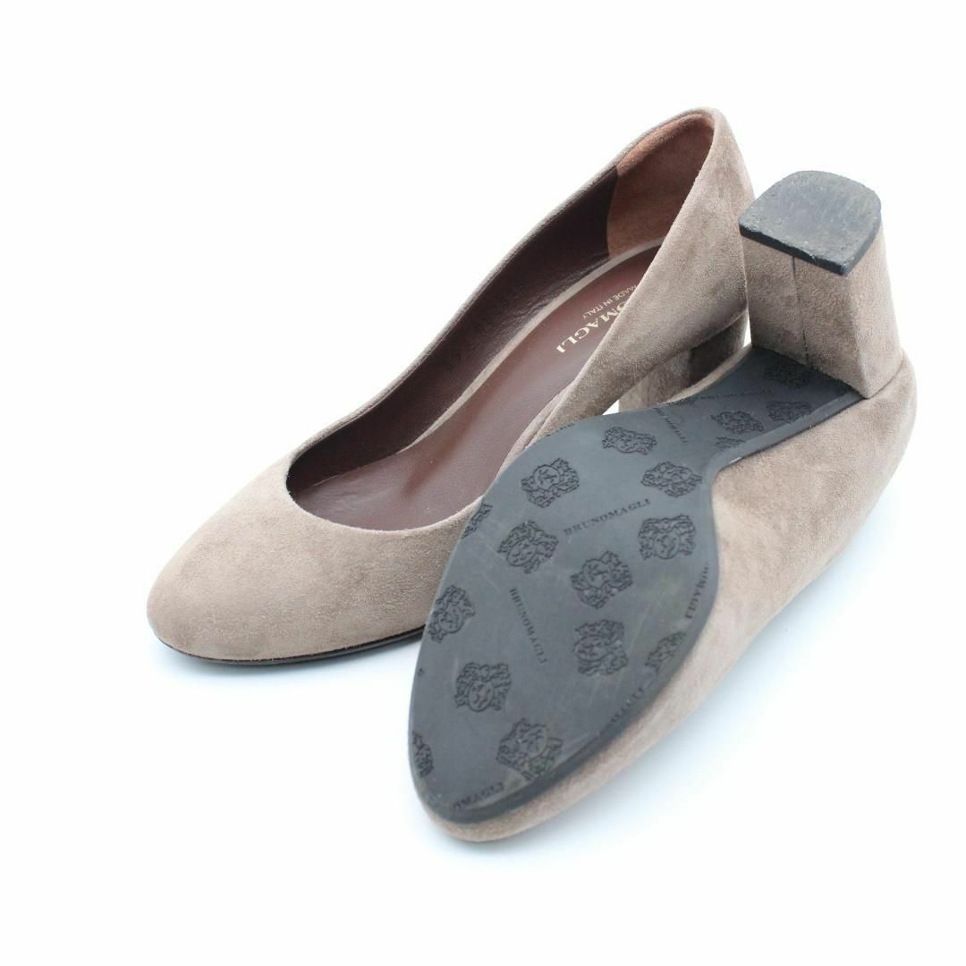 BRUNOMAGLI - 57□ブルーノマリ 本革チャンキーヒールパンプス BRUNOMAGLI - 57□ブルーノマリ 本革チャンキーヒールパンプス