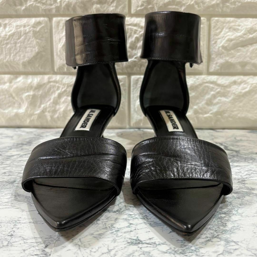 JIL SANDER - JIL SANDER アンクルストラップサンダル JIL SANDER - JIL SANDER アンクルストラップサンダル