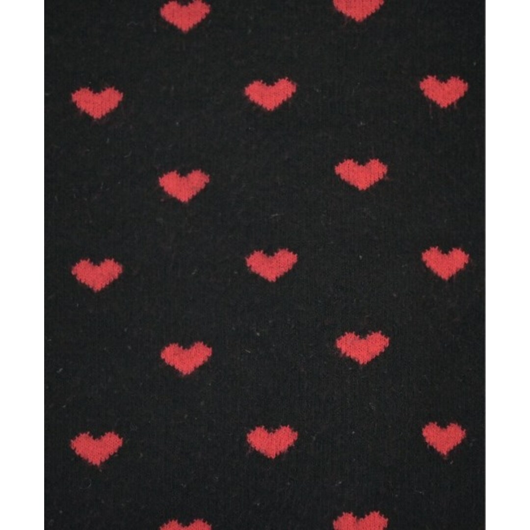 RED VALENTINO - RED VALENTINO ニット・セーター S 黒x赤(総柄 RED VALENTINO - RED VALENTINO ニット・セーター S 黒x赤(総柄