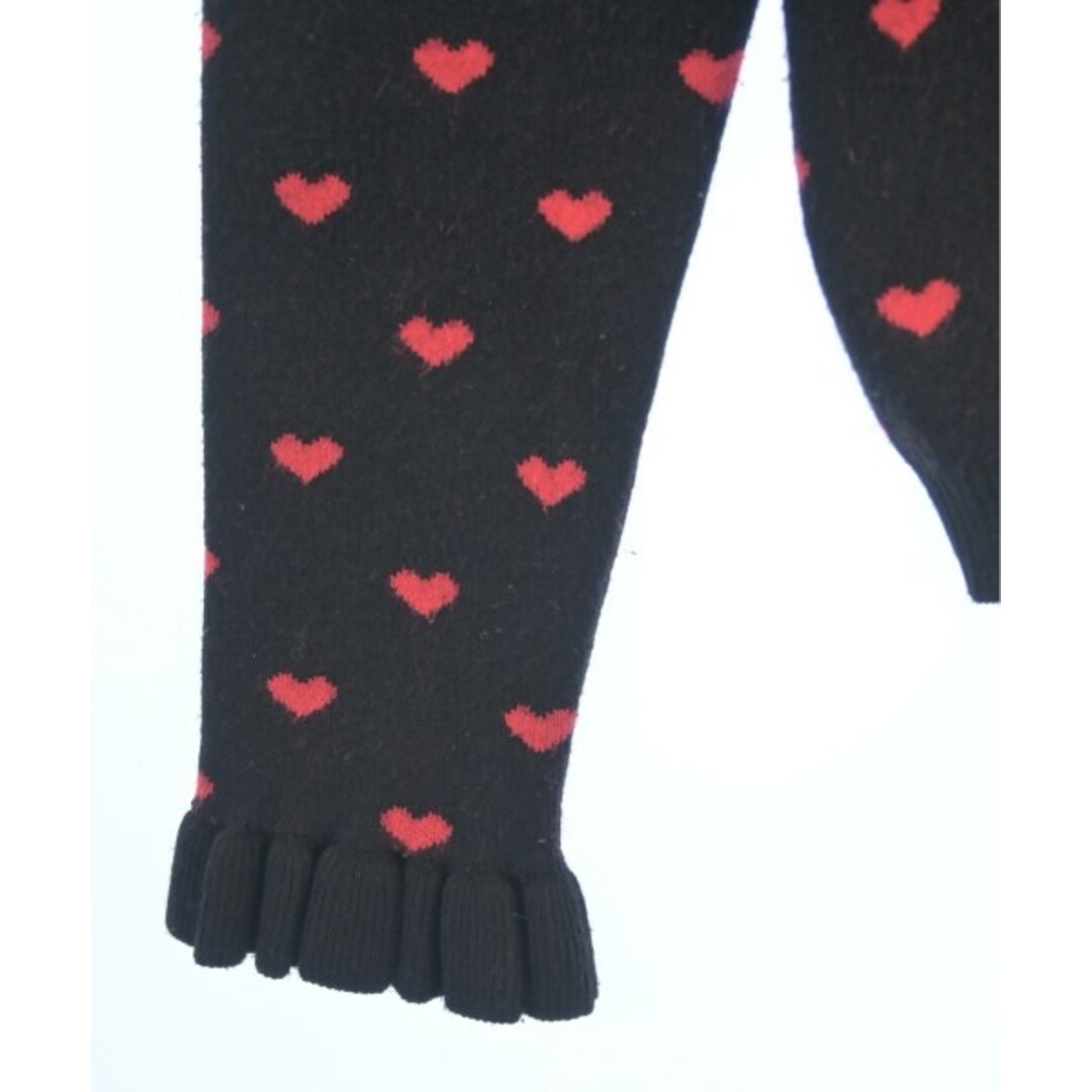 RED VALENTINO - RED VALENTINO ニット・セーター S 黒x赤(総柄 RED VALENTINO - RED VALENTINO ニット・セーター S 黒x赤(総柄